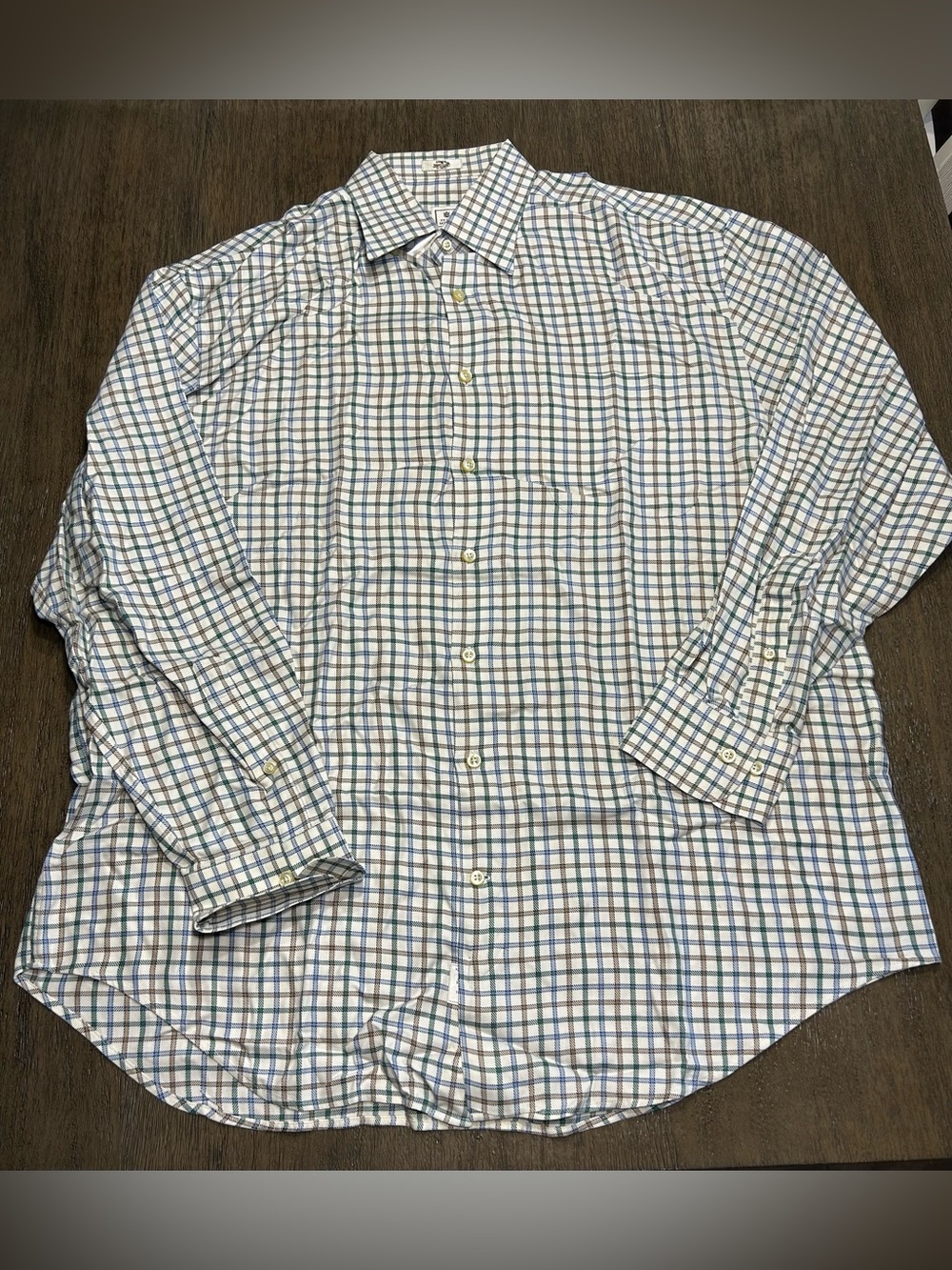 Peter Millar Long Sleeve Button Down Plaid Shirt Mens Large